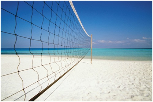 Netz und Ständer Beach-Volleyball Netz  1145 Spartan Beach-Volley-Set 